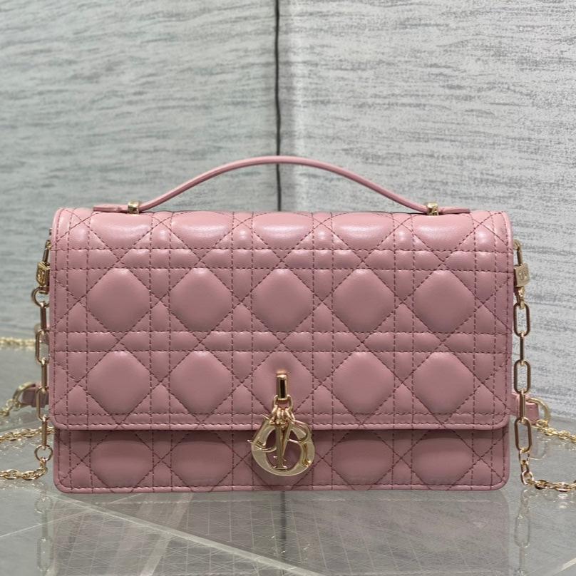 MINI-TASCHE 24 IN ROSA PATENT CANNAGE KALBSLEDER