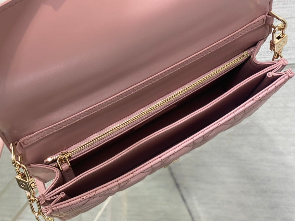 MINI-TASCHE 24 IN ROSA PATENT CANNAGE KALBSLEDER