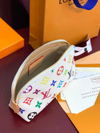 Kosmetiktasche PM 19 aus mehrfarbigem Monogramm-Canvas