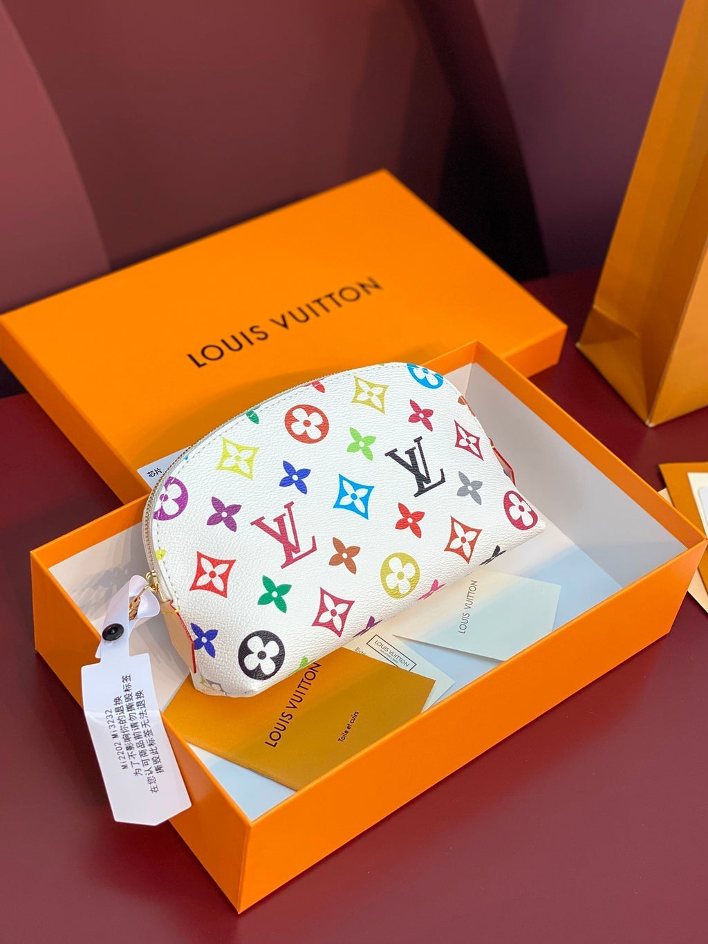 Kosmetiktasche PM 19 aus mehrfarbigem Monogramm-Canvas