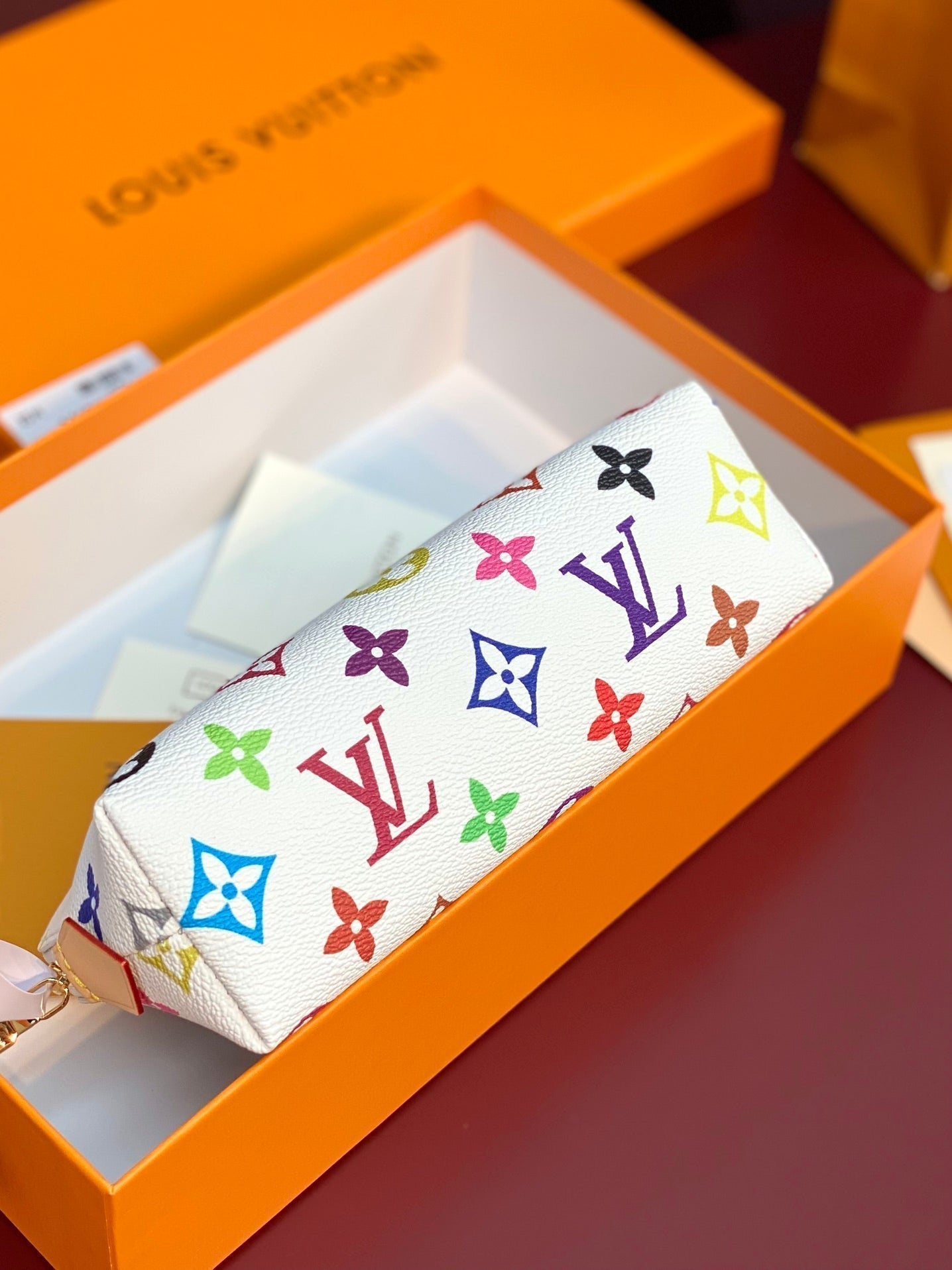 Kosmetiktasche PM 19 aus mehrfarbigem Monogramm-Canvas