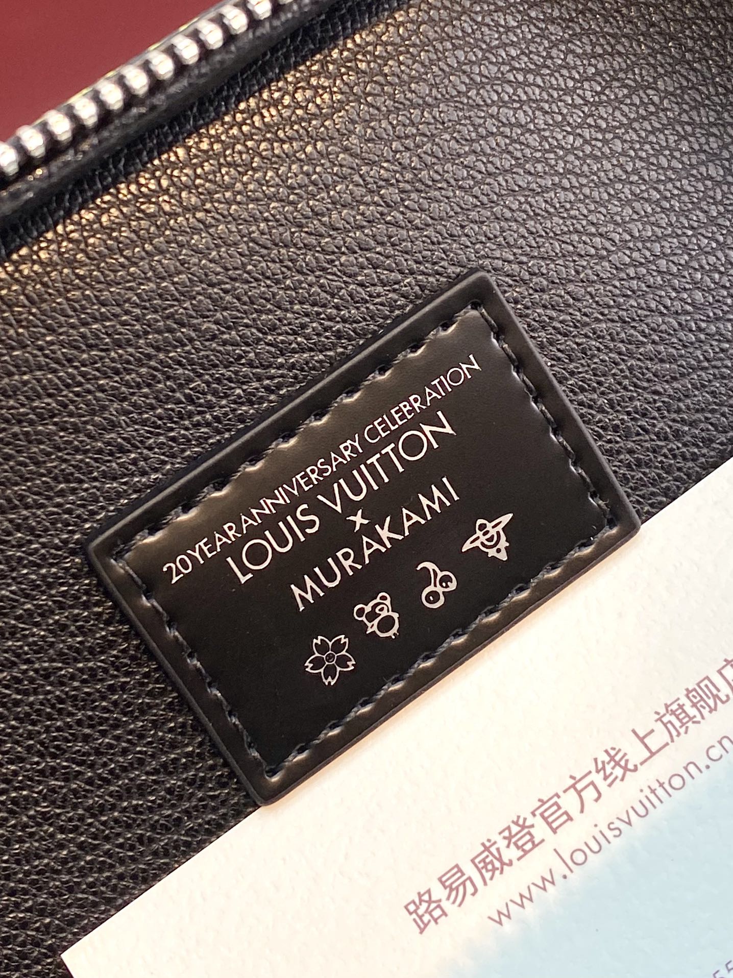 Schönes Nano 14 Zoll buntes Monogramm-Canvas silberner Reißverschluss