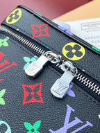 Schönes BB 20 Zoll buntes Monogramm-Canvas mit silbernem Reißverschluss