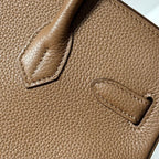 25S HERMES BIRKIN 30 IN DARK BROWN CALFSKIN GOLD HARDWARE