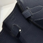HERMES 25S SHOULDER BIRKIN 29 IN MIDNIGHT BLUE CALFSKIN GOLD HARDWARE