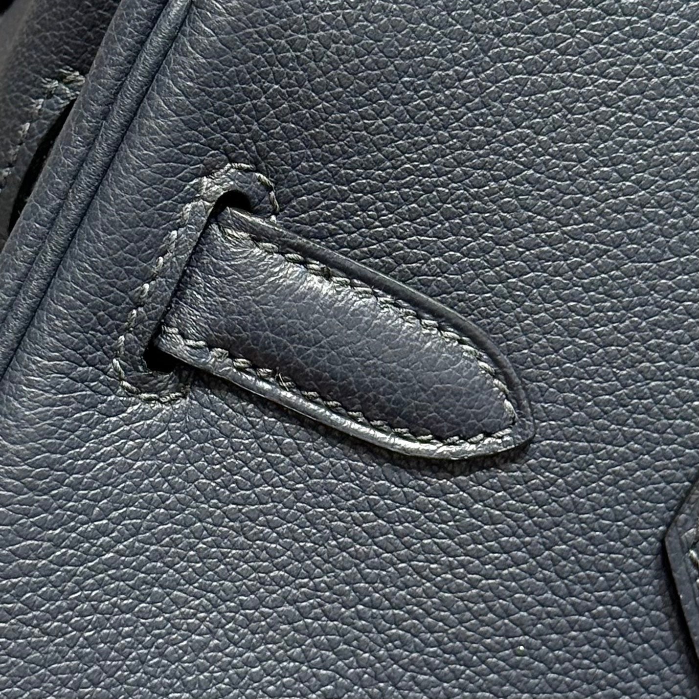 HERMES 25S SHOULDER BIRKIN 29 IN MIDNIGHT BLUE CALFSKIN GOLD HARDWARE