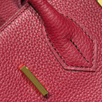 HERMES 25S SHOULDER BIRKIN 29 IN BURNT RED CALFSKIN GOLD HARDWARE
