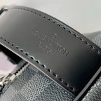 LOCKER DOPP KIT 23 AUS GRAUSCHWARZEM DAMIER-GRAPHIT-CANVAS