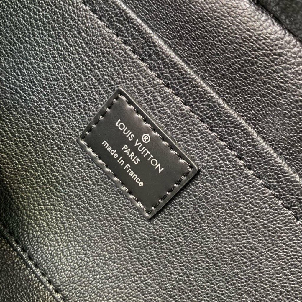 LOCKER DOPP KIT 23 AUS GRAUSCHWARZEM DAMIER-GRAPHIT-CANVAS