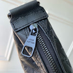 Hamac-Tasche 28 Zoll, schwarz, Monogramm Schatten