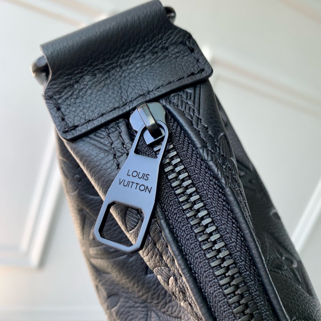 Hamac-Tasche 28 Zoll, schwarz, Monogramm Schatten