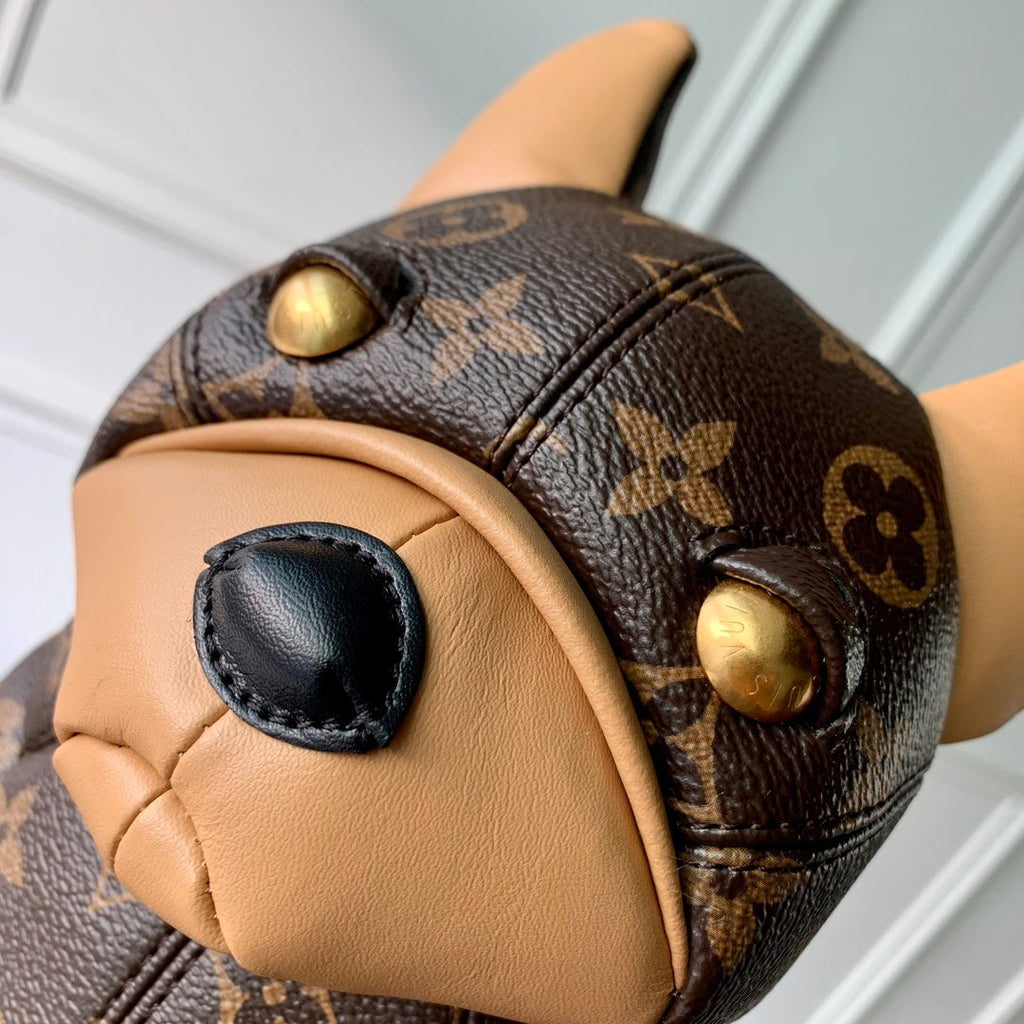 Hundetasche 28 Zoll, braunes Monogramm-Canvas