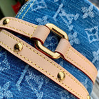 PAPILLON 27 IN BLAUEM MONOGRAMM-DENIM GOLDENE HARDWARE