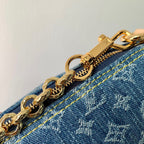 PAPILLON 27 IN BLAUEM MONOGRAMM-DENIM GOLDENE HARDWARE