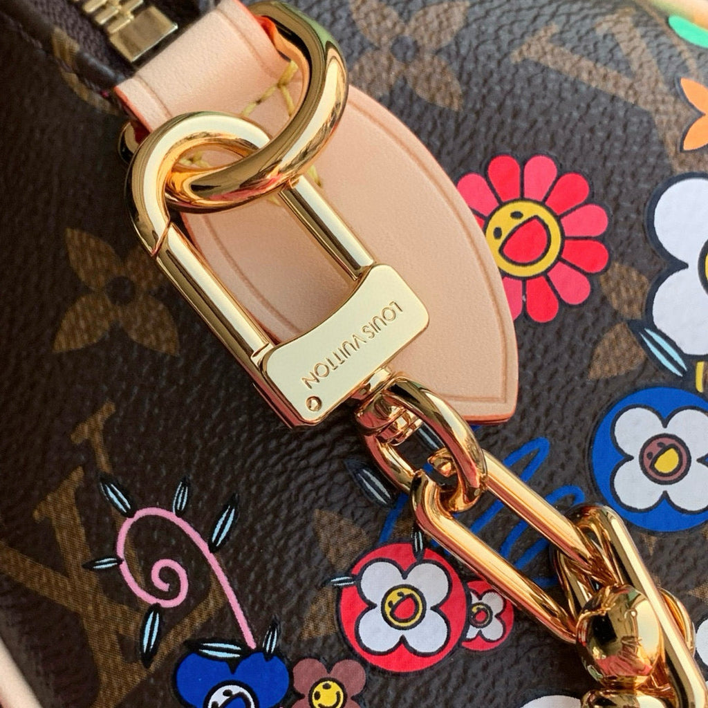 SPEEDY BANDOULIÈRE 20 BAG IN MULTICOLOR FLORAL CANVAS