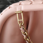 LAUREN 1980 TASCHE 31 IN MELON PINK LAMMLEDER GOLDENER TRAGERIEMEN