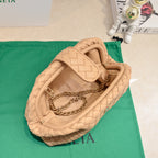 Teen Lauren 1980 mit Kette, 31,5 cm, beigefarbenes Leder, Ghw 