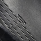 BV Long Clutch Andiamo 31 Schwarzes Krokodilkalbsleder Ghw 