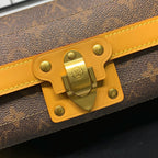 SOUL TRUNK EAST WEST 29 IN BRAUN MONOGRAM MUST CANVAS GOLD HARDWARE
