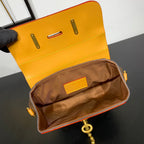 STEAMER 20 IN BRAUNEM MONOGRAMM-STAUB-CANVAS UND KALBSLEDERBEZIERTEN GOLDENEN HALSBÄNKEN