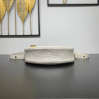 LOOP 23 IN WEISSEM PERLMUTT STRUNDLEDER GOLDENE BESCHLÄGE