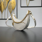 LOOP 23 IN WEISSEM PERLMUTT STRUNDLEDER GOLDENE BESCHLÄGE