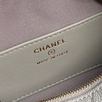 HOBO BAG 21 IN RHINO GRAY GRAINED CALFSKIN GOLD HARDWARE