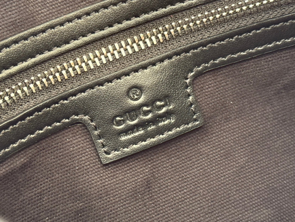 SMALL JUMBO CROSSBODY 23 IN GREY AND BLACK GRAINY GG LAMBSKIN