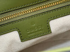 73 SMALL BUCKET BAG 20 IN GREEN SOFT SUEDE AND CALFSKIN