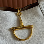 MEDIUM SOFTBIT MAXI SHOULDER BAG 27.5 IN OFF WHITE GRAINY LAMBSKIN