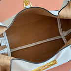 MEDIUM SOFTBIT MAXI SHOULDER BAG 27.5 IN OFF WHITE GRAINY LAMBSKIN