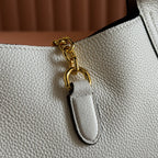 MEDIUM SOFTBIT MAXI SHOULDER BAG 27.5 IN OFF WHITE GRAINY LAMBSKIN