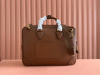 MEDIUM BRIEFCASE 40 IN BROWN CALFSKIN