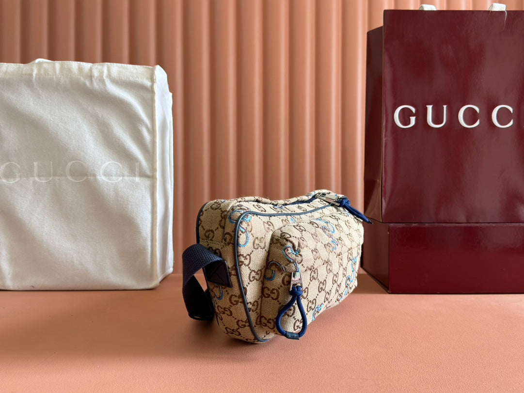 OPHIDIA BELT BAG 34 IN LIGHT BROWN GG CANVAS