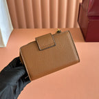 GG 25S MARMONT WALLET 13 IN BROWN CALFSKIN GOLD HARDWARE