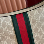 GG 25S EPILOGUE BAG 30 IN BEIGE AND WHITE CALFSKIN