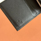 GUCCI 25S MARMONT GELDBÖRSE 10 IN SCHWARZEM KALBSLEDER