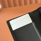 GUCCI 25S MARMONT GELDBÖRSE 10 IN SCHWARZEM KALBSLEDER