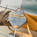 CHESS MESSENGER 24 IN COLUMBIA BLUE DAMIER DENIM 3D