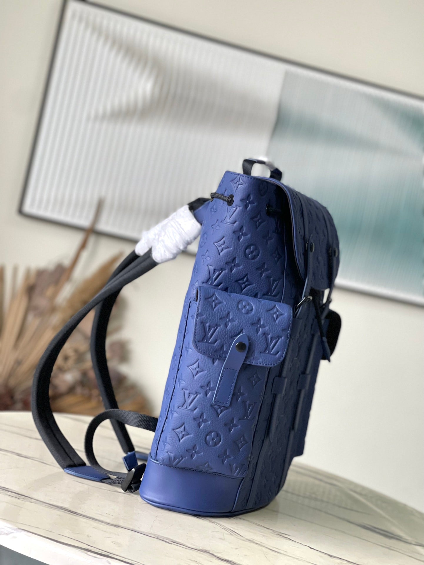 CHRISTOPHER MM 44 IN SAPPHIRE BLUE TAURILLON