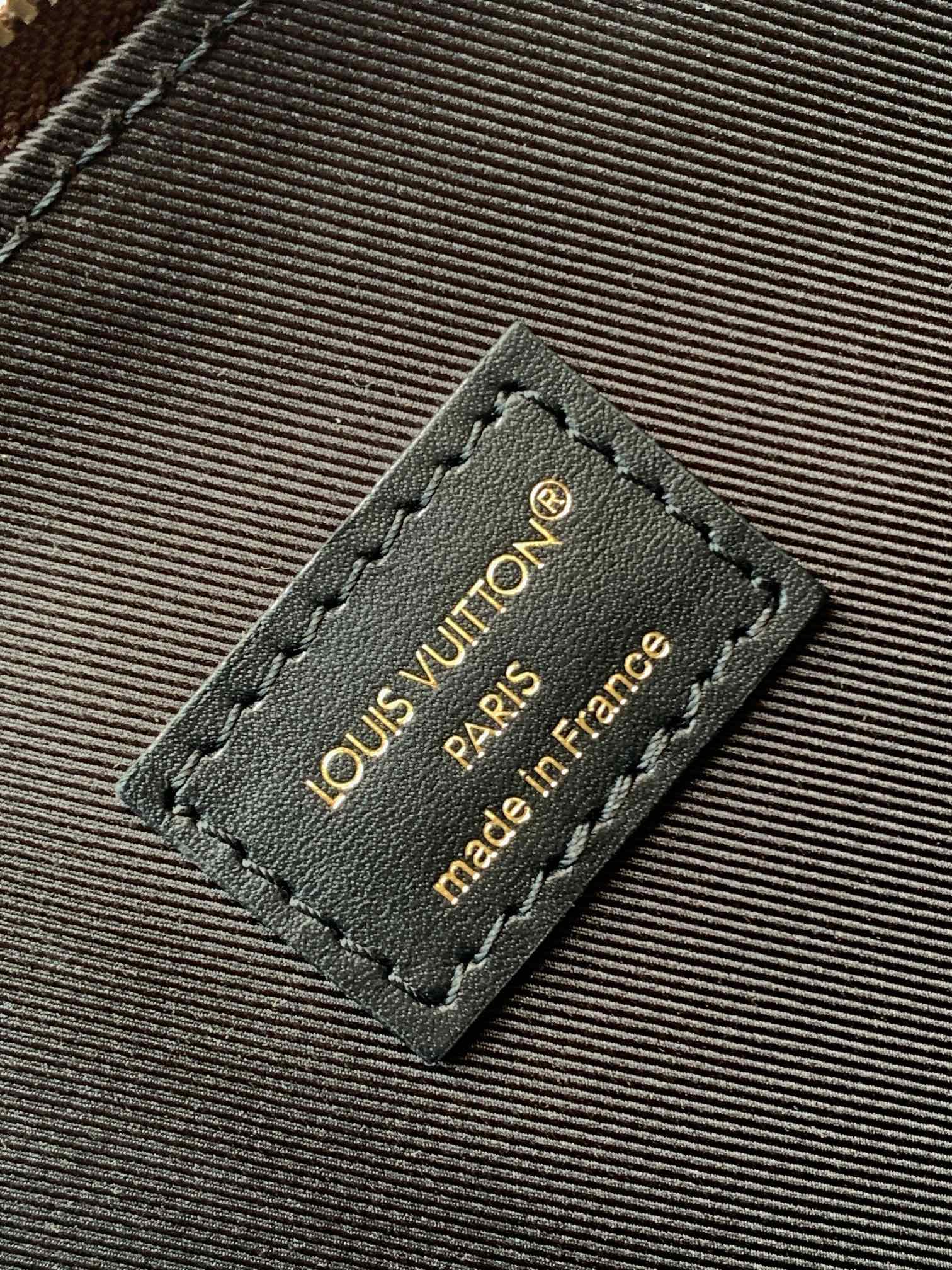 ALMA BE BAG 27 IN BROWN MONOGRAM CANVAS AND COWHIDE