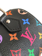 NANO SPEEDY BAG 16 IN FARBENFROHES MONOGRAMMMUSTER UND SCHWARZ BESCHICHTETES CANVAS