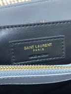 LOULOU SMALL 25 IN ASH BLUE LAMBSKIN GOLD HARDWARE
