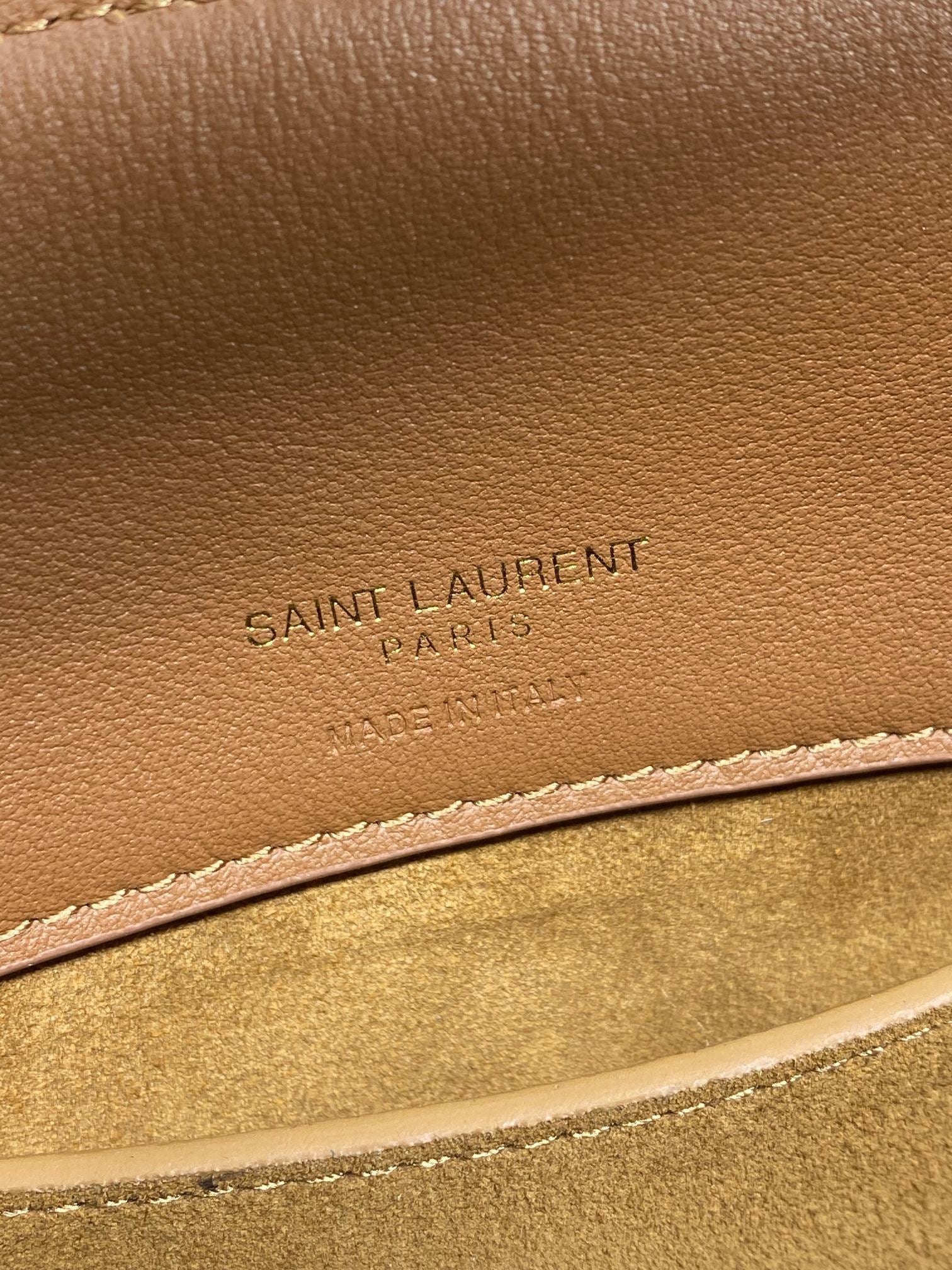 LE 37 KLEINE EIMERTASCHE 20 IN BRAUNES WILDLEDER GOLDENE BESCHLÄGE