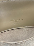 LE 37 KLEINER EIMERBEUTEL 20 IN ZEDERNBRAUN KALBSLEDER GOLDENE BESCHLÄGE