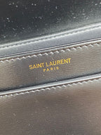 SOLFERINO SMALL SATCHEL 19 IN BLACK CALFSKIN GOLD HARDWARE