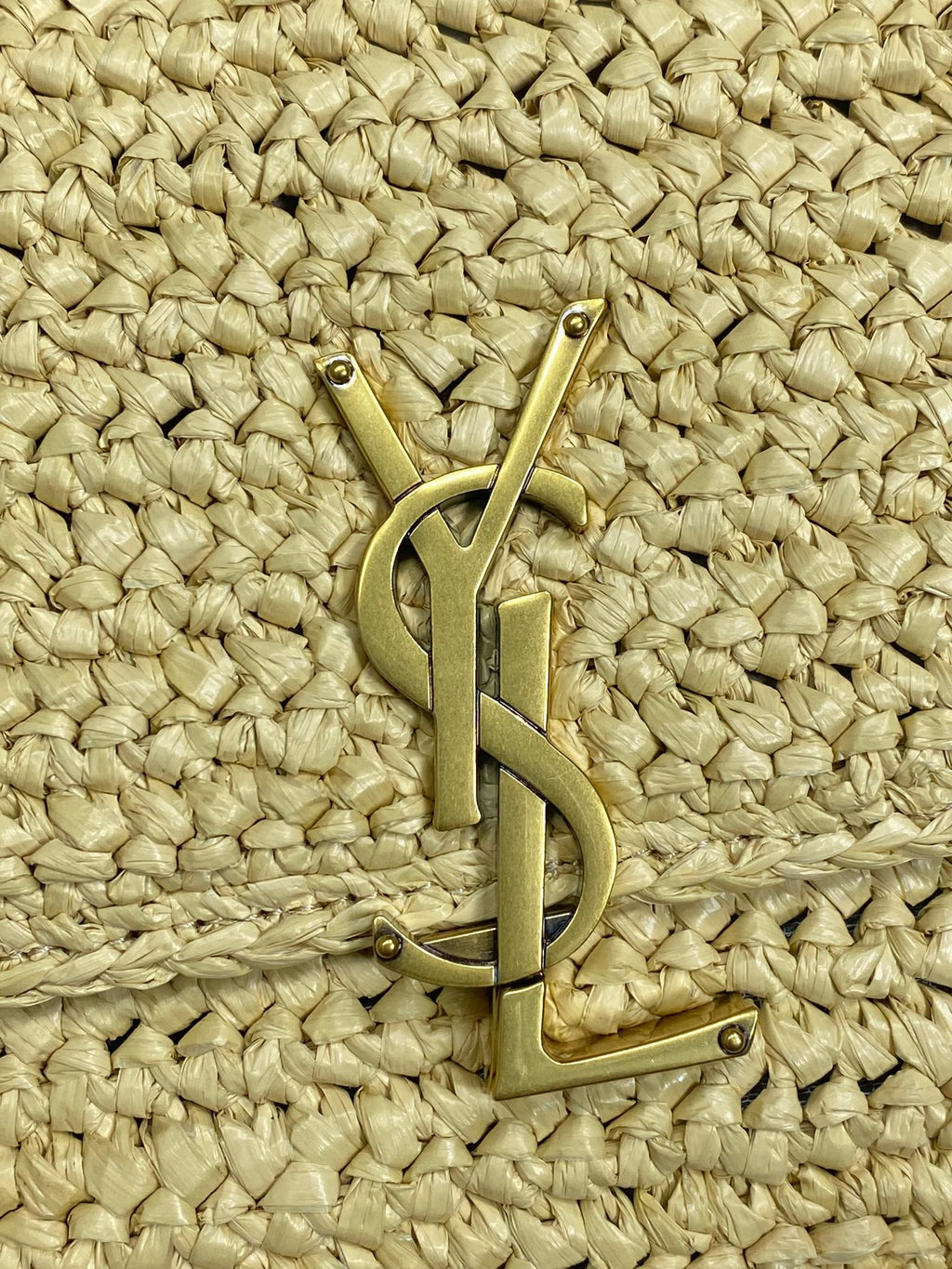 SOLFERINO MEDIUM CROSSBODY BAG 23 IN BEIGE MIX BROWN RAFFIA