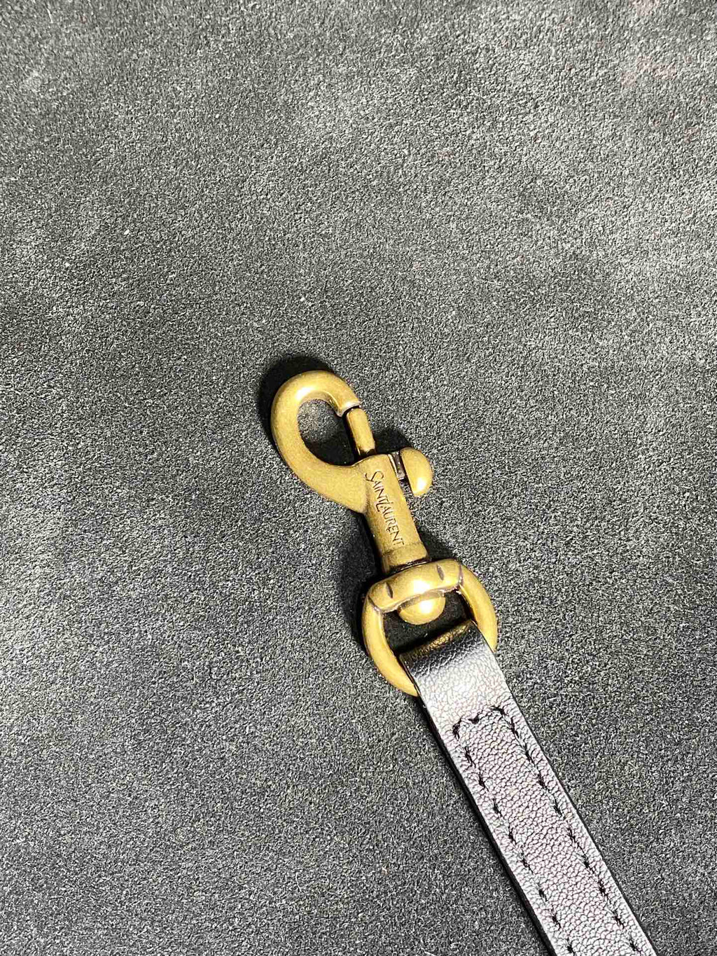 Y TOTE BAG 39 IN BLACK CALFSKIN