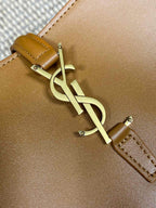 LE 37 MITTLERE EIMERTASCHE 25 IN TORTILLABRAUN KALBSLEDER GOLDENE BESCHLÄGE