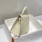 KELLY 25CM IN NATA EPSOM KALBSLEDER GOLDENE BESCHLÄGE